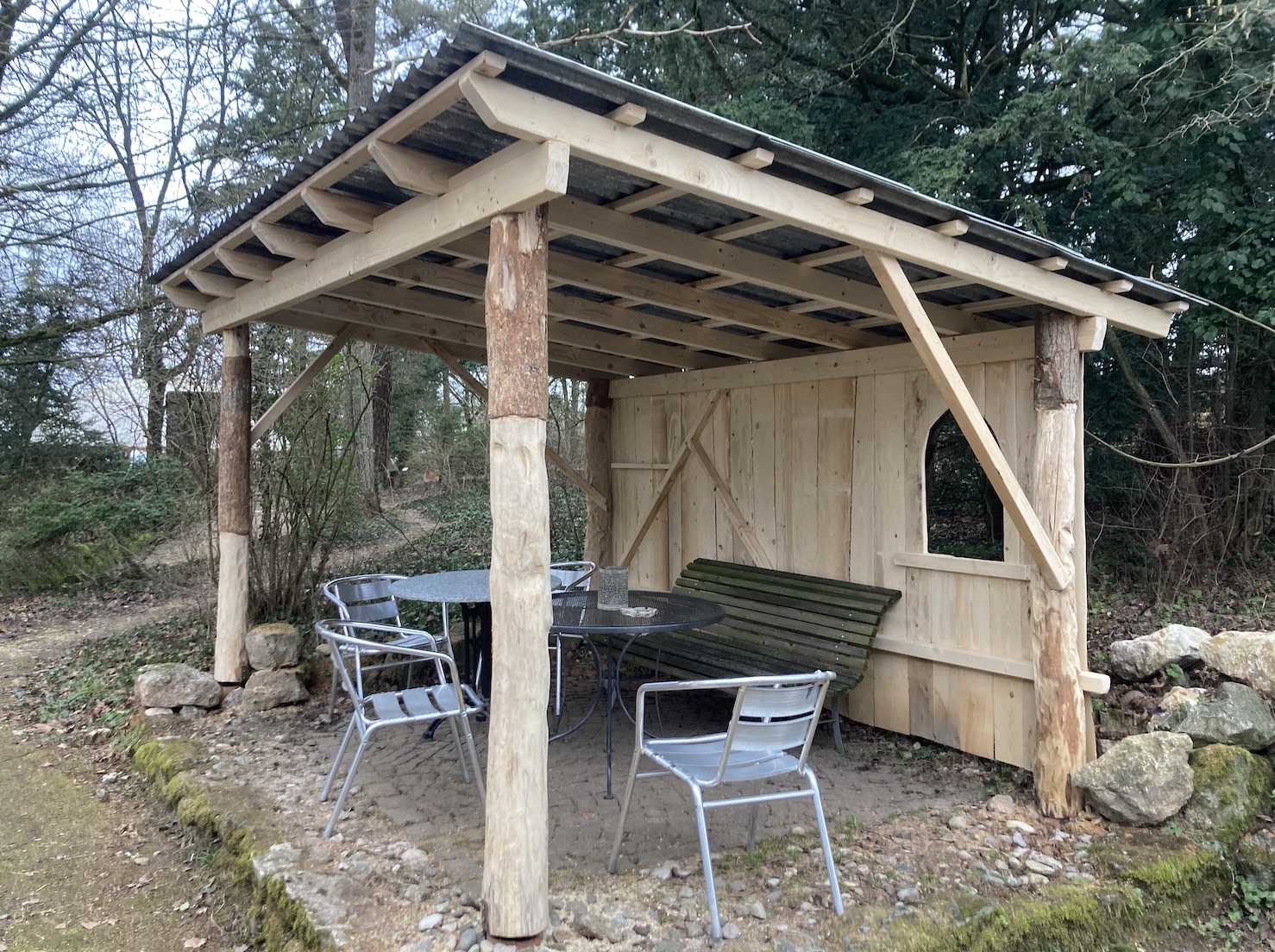 Unterstand im Rosenhofpark Ins, 2024